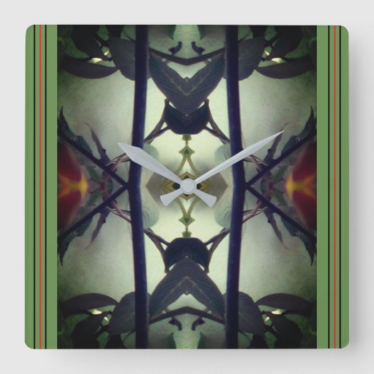 Basiswandklok Vierkante Klok (Voorkant)