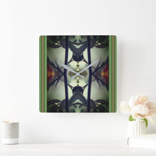 Basiswandklok Vierkante Klok (Huis)