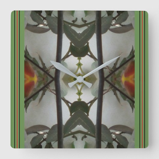 Basiswandklok Vierkante Klok (Voorkant)