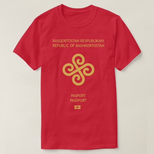 Basjkirostan Paspoort T-shirt (Design voorkant)