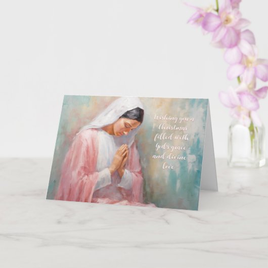 Bask in de lichte kerst Kaart (Orchidee)