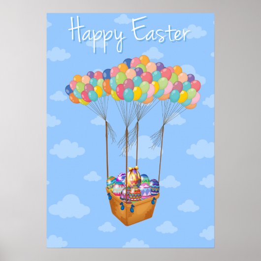 Basked Of Easter Eggs Poster (Voorkant)
