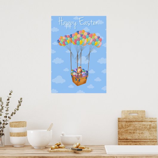Basked Of Easter Eggs Poster (Keuken)