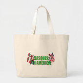 Basken in Amerika, Grote Tote Bag (Voorkant)