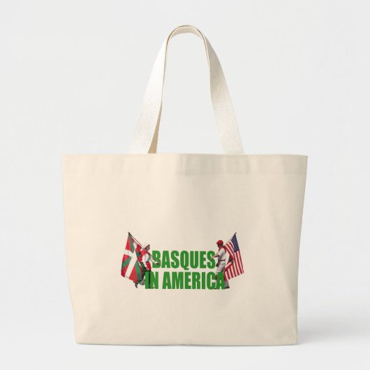 Basken in Amerika, Grote Tote Bag (Voorkant)