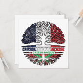 Baskenland Baskische Franse boomstammen Kaart (Voorkant / Achterkant in situ)