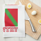 Baskenland en ikurriña, theedoek (Quarter Fold)