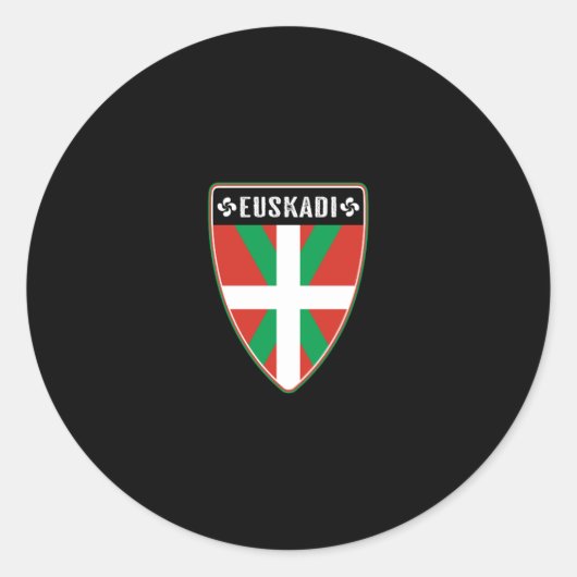 Baskenland Euskadi Ronde Sticker (Voorkant)