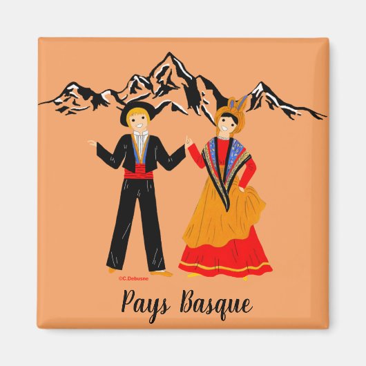 Baskenland, Frankrijk Magneet (Voorkant)