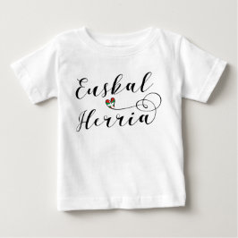 Baskenland Heart Tee Shirt Euskal Herria