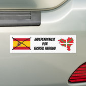 Baskenland Onafhankelijkheid bumper sticker (Op auto)