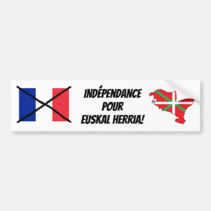 Baskenland Onafhankelijkheid Bumpersticker 2