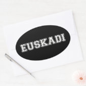 Baskenland Ovale Sticker (Envelop)