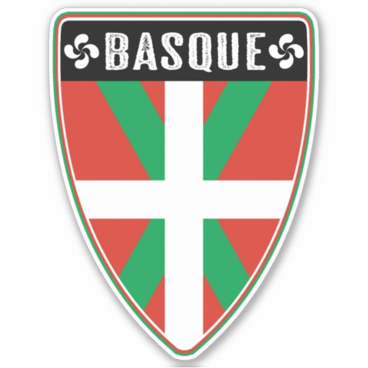 Baskenland Schild Sticker (Voorkant)