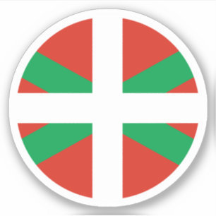 Baskenland Vlag Ronde Sticker