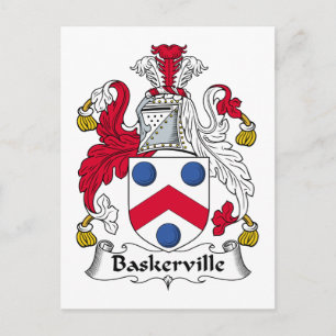 Baskerville Family Crest Briefkaart
