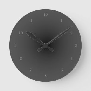 Baskerville Old Face Minimalistische rokerige zwar Ronde Klok