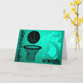 Basket 15th Birthday gepersonaliseerd Wenskaart Kaart (Gele Bloem)