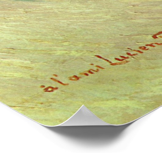 Basket appels leven nog steeds door Vincent van Go Poster (Hoek)