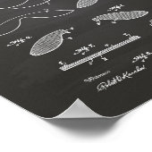 Basket Ball 1916 Patent Art Chalkboard Poster (Hoek)