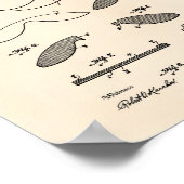 Basket Ball 1916 Patent Art Old Peper Poster (Hoek)