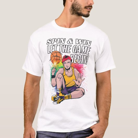Basket Ball Anime Mannen Wit T-shirt (Voorkant)
