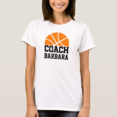 Basket Ball Coach Name Cool T-shirt (Voorkant)