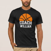 Basket Ball Coach Name Funny T-shirt (Voorkant)