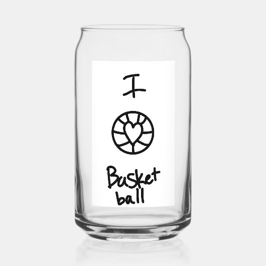 basket ball glass blikvorm glas (Achterkant)