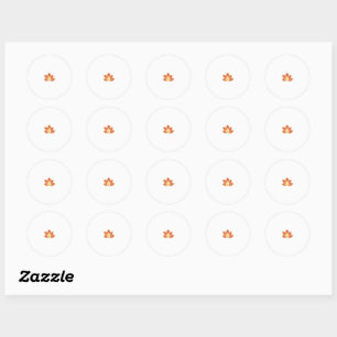Basket Ball Oranje, Marzipan Fantastic Sticker