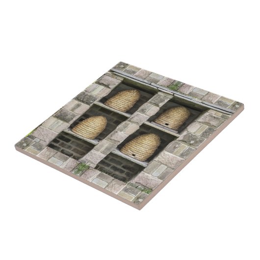 Basket Bee Hive Apiculture  Tegeltje (Zijkant)