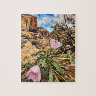 Basket Evening Primrose in Valley of Fire, Nevada, Legpuzzel