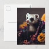 Basket Ferret Briefkaart (Voorkant / Achterkant)