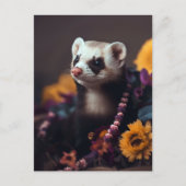 Basket Ferret Briefkaart (Voorkant)