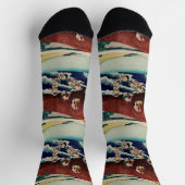 Basket fishing in the Kinu River by Hokusai Sokken (Top)