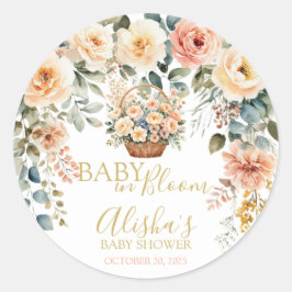 Basket Flowers Baby shower Sticker