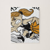 BASKET GIRL BLACK LEGPUZZEL (Verticaal)