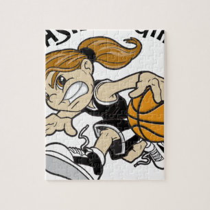 BASKET GIRL BLACK LEGPUZZEL