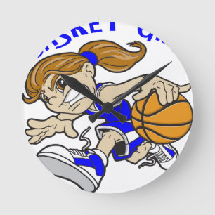 BASKET GIRL RONDE KLOK