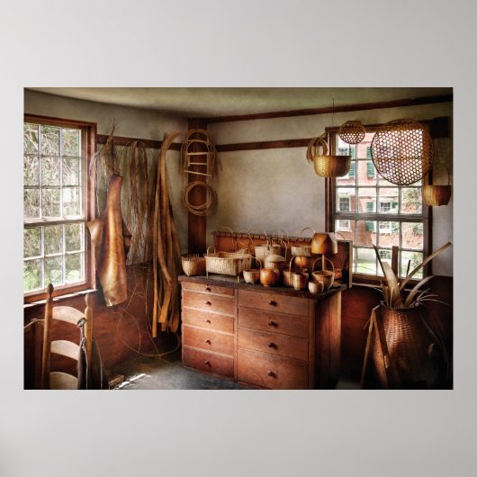 Basket Maker - De mand-makers huishouden Poster (Voorkant)