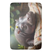 *Basket of Dreams: A Baby Hippo’s Cozy Nap Badmat (Voorkant Verticaal)