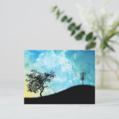 Basket op een heuvel #2 briefkaart (Staand voorkant)