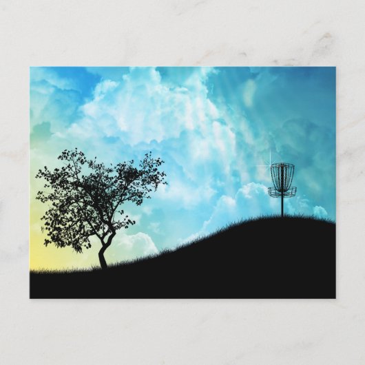 Basket op een heuvel #2 briefkaart (Voorkant)