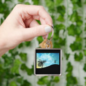 Basket op een heuvel #2 sleutelhanger (Hand)