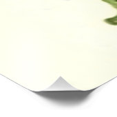 Basket roze lint Shamrock Four Leaf Clover Foto Afdruk (Hoek)