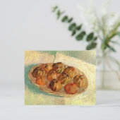 Basket van Apples aan Pissarro door Vincent van Go Briefkaart (Staand voorkant)