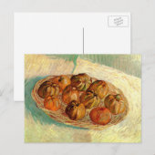 Basket van Apples aan Pissarro door Vincent van Go Briefkaart (Voorkant / Achterkant)