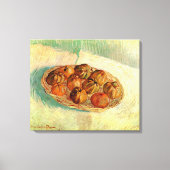 Basket van Apples aan Pissarro door Vincent van Go Canvas Afdruk (Voorkant)