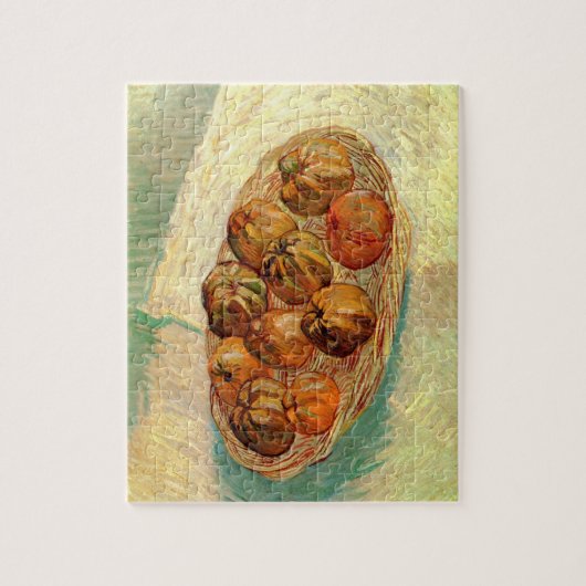 Basket van Apples aan Pissarro door Vincent van Go Legpuzzel (Verticaal)
