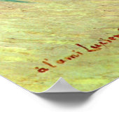 Basket van Apples aan Pissarro door Vincent van Go Poster (Hoek)